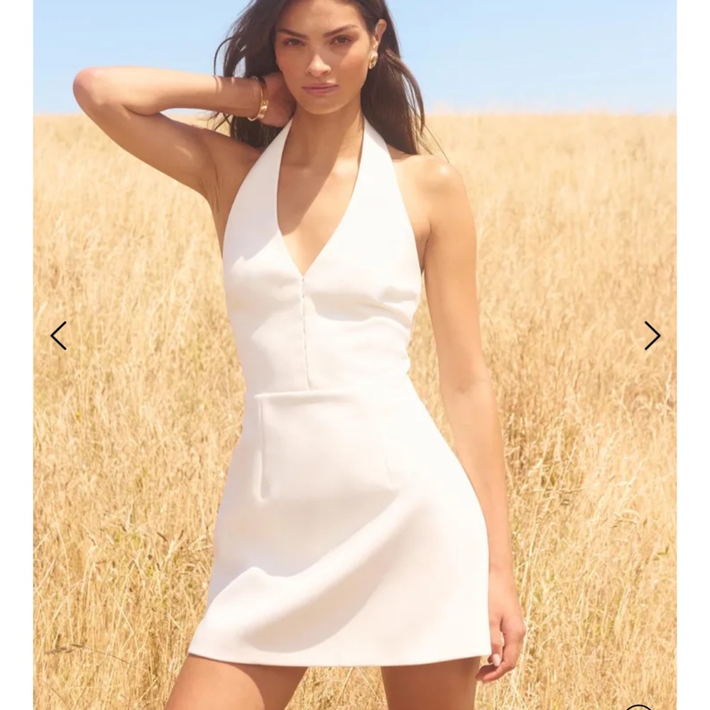 EverNew, white Halter Dress, bridal